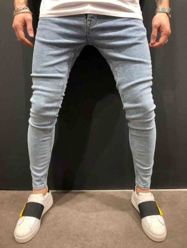 Jeans skinny homme bleu clair - Mode urbaine
