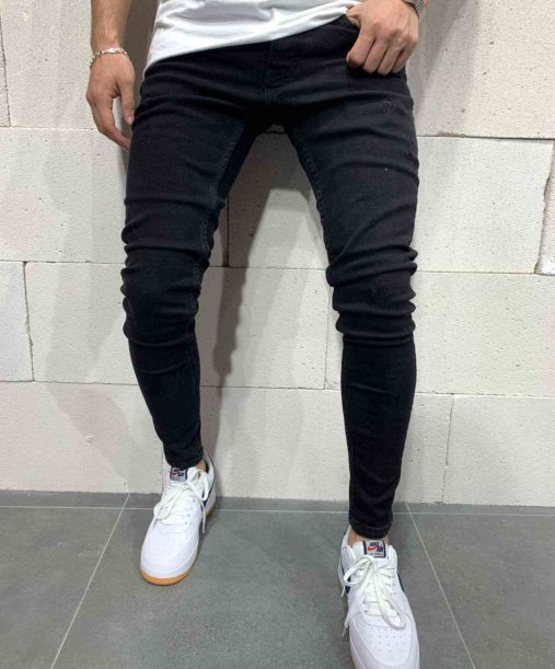 jeans skinny noir homme