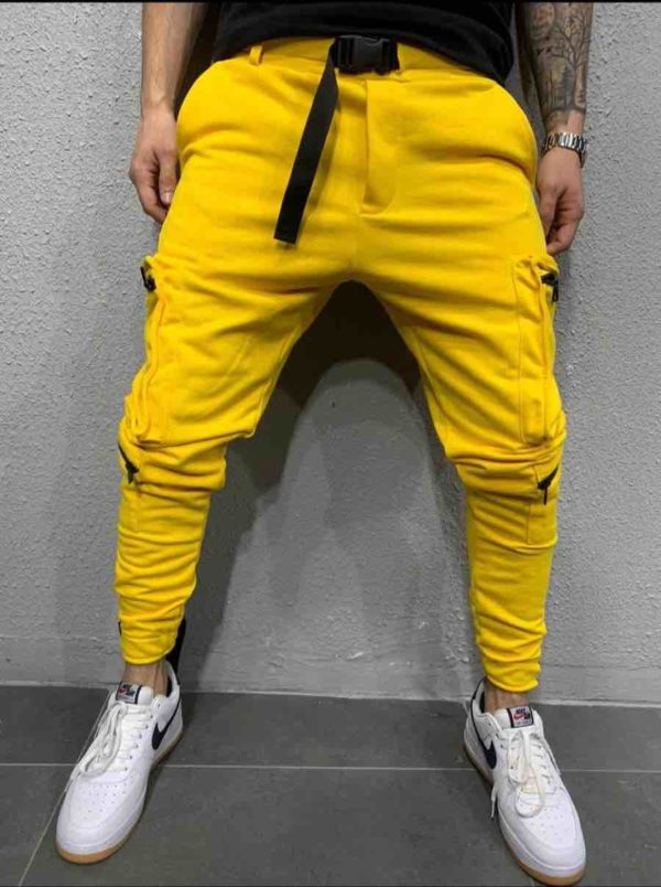 jogger pants jaune homme