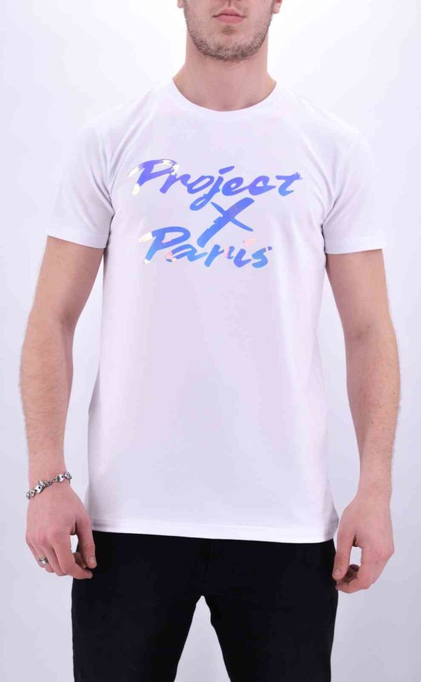 project x paris - T Shirt Projectxparis blanc réflectif mode urbaine