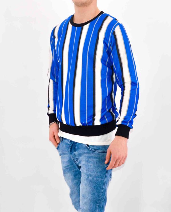 SWEAT A RAYURES MULTICOLORE - MODE URBAINE