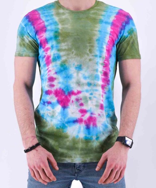 T SHIRT TIE and DYE CARTEL HOMME