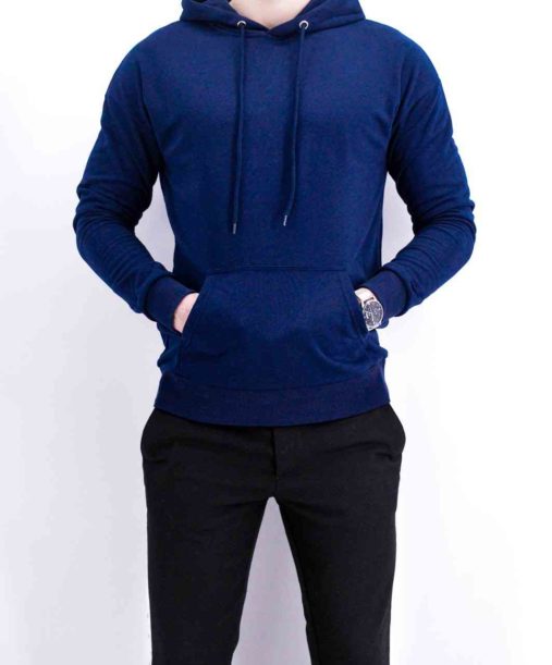 SWEAT A CAPUCHE NAVY - MODE URBAINE