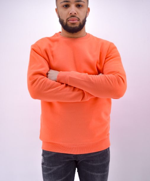 Pull homme - sweat orange homme - Mode urbaine