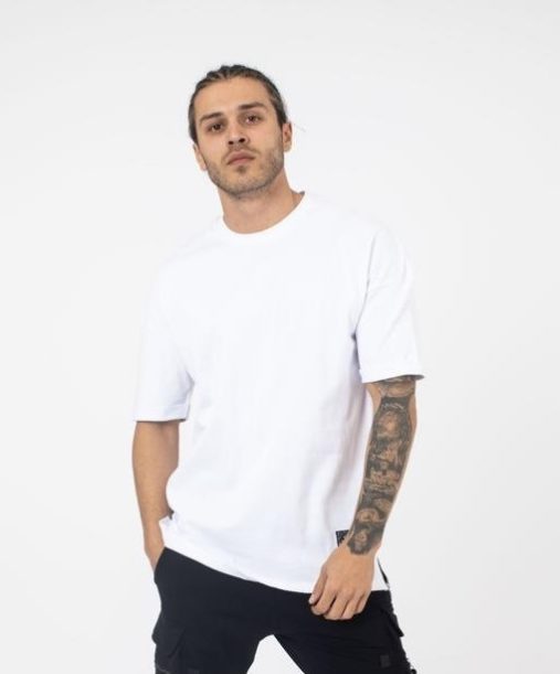 tee shirt oversize blanc