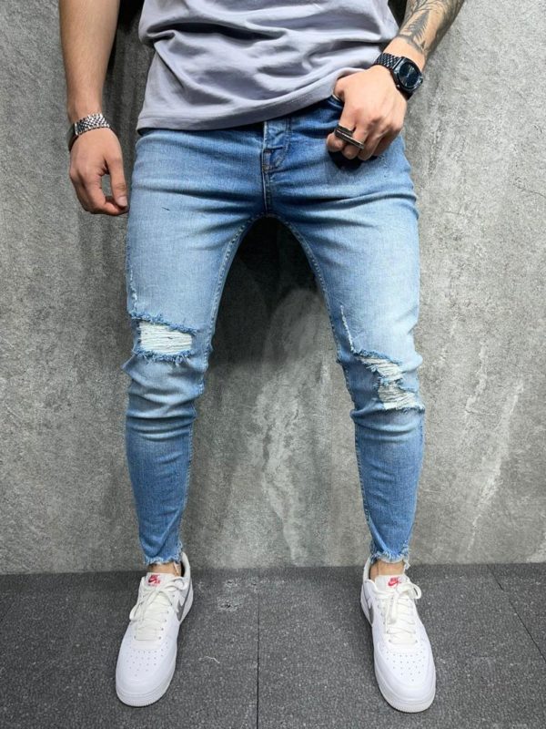 jean skinny bleu - mode urbaine b8098