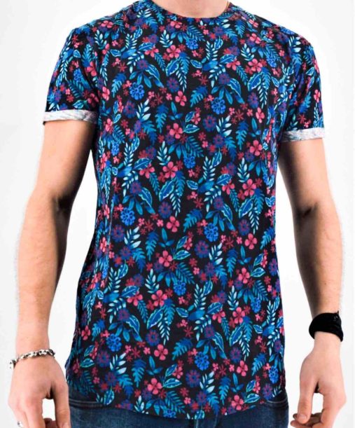 T shirt à fleur homme - Mode urbaine