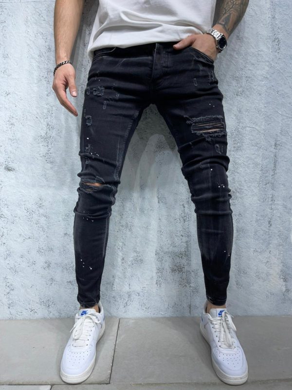 Jeans homme | Jeans noir | Mode urbaine 6379-1