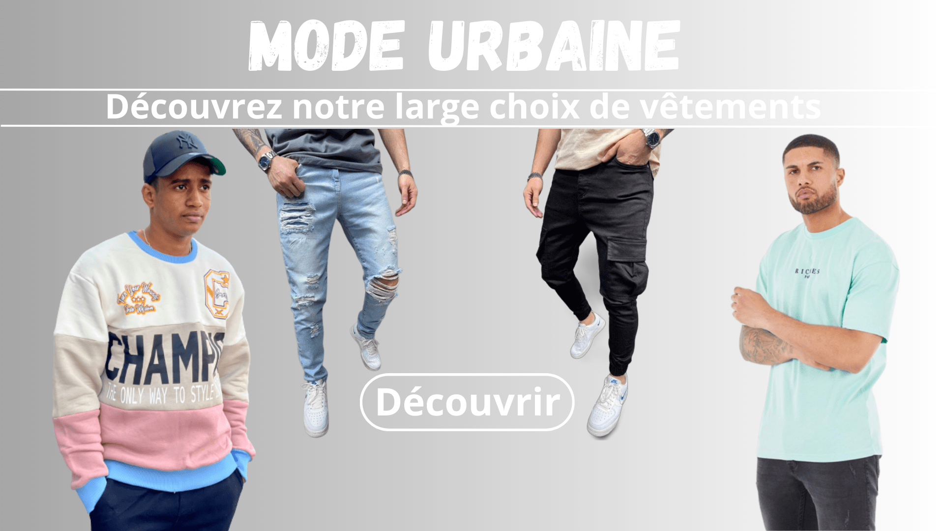Mode urbaine | Large choix de vêtements homme | Jeans homme